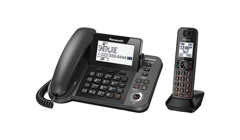 Panasonic KX-KX-TGF380M - corded/cordless - answering system with caller ID