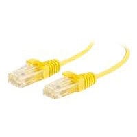 C2G 10ft Cat6 Ethernet Cable - Slim - Snagless Unshielded (UTP) - Yellow - cordon de raccordement - 3.05 m - jaune
