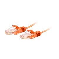 C2G 1ft Cat6 Snagless Unshielded (UTP) Slim Ethernet Network Patch Cable - Orange - cordon de raccordement - 30.5 cm - orange