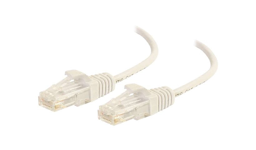 C2G 5ft Cat6 Ethernet Cable - Slim - Snagless Unshielded (UTP) - White - cordon de raccordement - 1.52 m - blanc