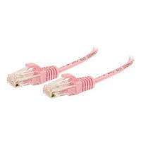 C2G 3ft Cat6 Snagless Unshielded (UTP) Slim Ethernet Network Patch Cable - Pink - cordon de raccordement - 91.4 cm - rose