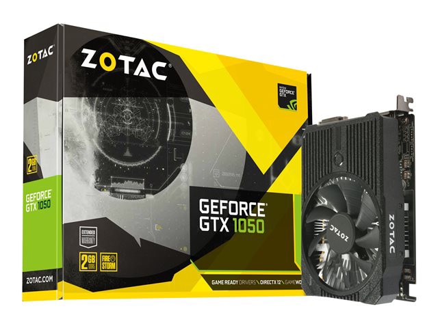 ZOTAC GeForce GTX 1050 Mini - graphics card - NVIDIA GeForce GTX 1050 - 2 G