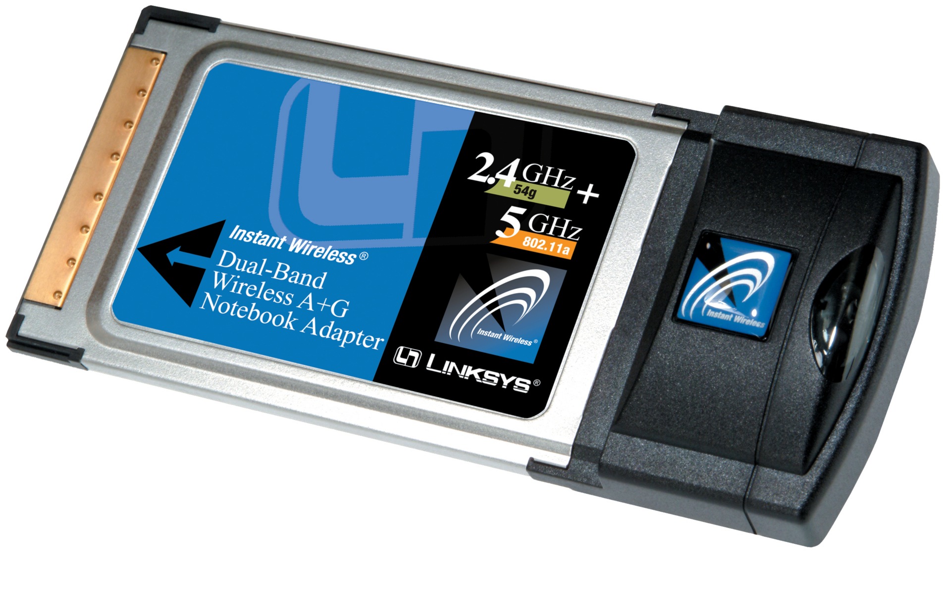 Linksys Dual-Band Wireless A+G Notebook Adapter						
