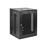 StarTech.com 4-Post 15U Wall Mount Network Cabinet, 19" Hinged Wall-Mounted Server Rack Enclosure for IT Equipment