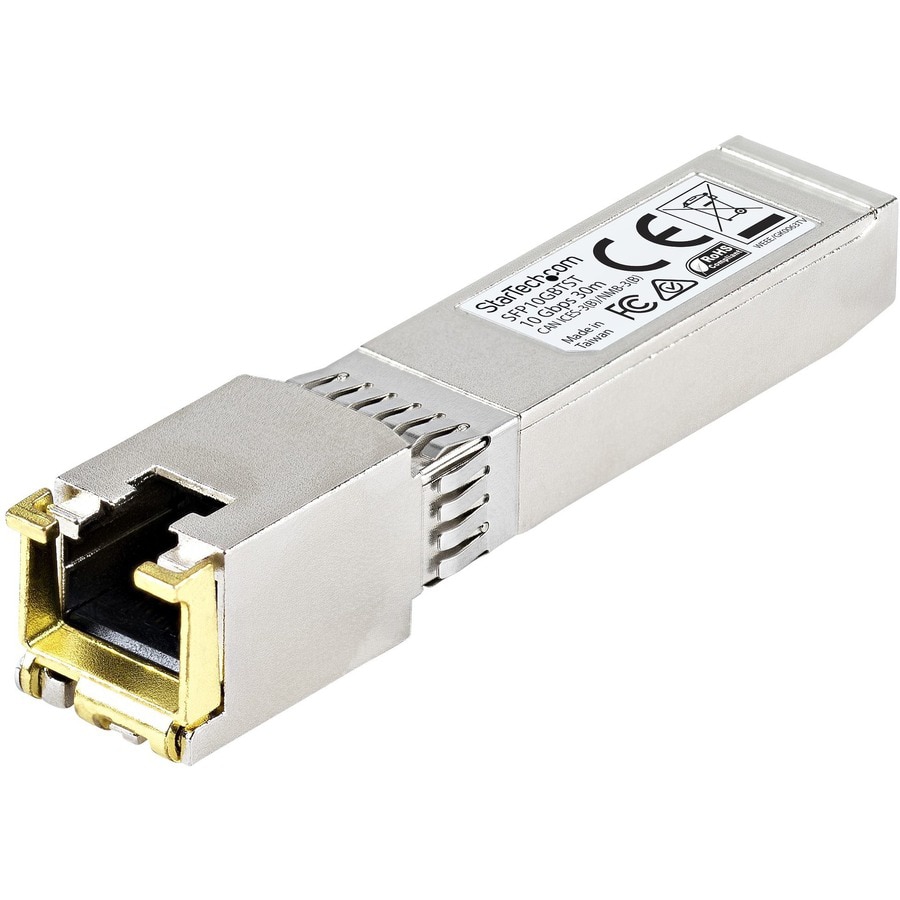 StarTech.com MSA Uncoded SFP+ Module - 10GBASE-T - 10GbE  Transceiver Module 30m