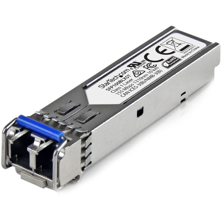 StarTech.com MSA Uncoded SFP Module - 100BASE-LX - 100Mb Ethernet SFP 100MbE Single Mode Fiber (SMF) Optic Transceiver