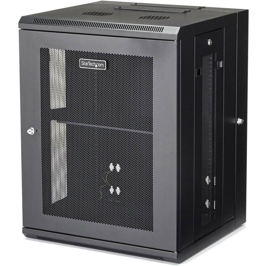 StarTech.com 15U 19" Wall Mount Network Cabinet - 16" Deep Hinged w/Shelf