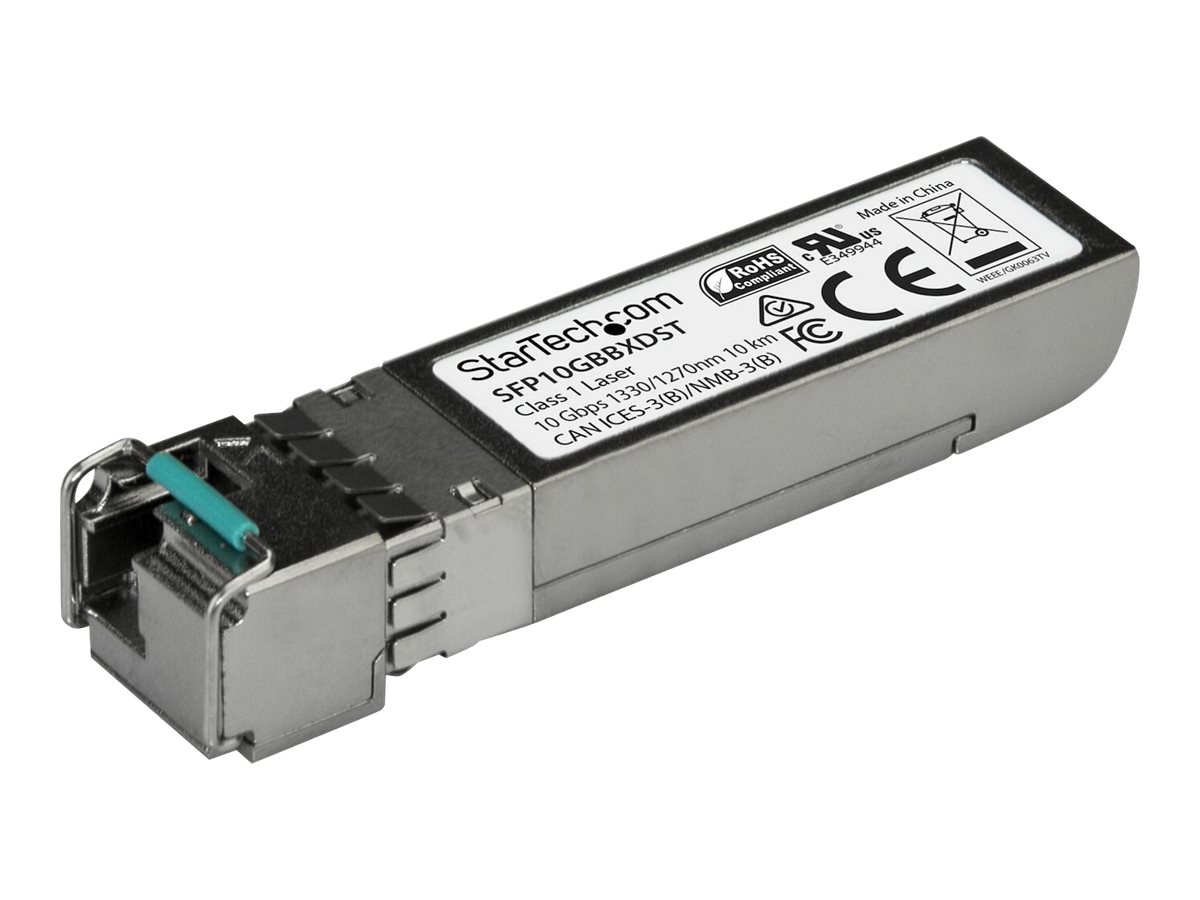 StarTech.com MSA Uncoded SFP+ Transceiver Module - 10GBASE-BX - 10 GbE Gigabit Ethernet BiDi Fiber (SMF)