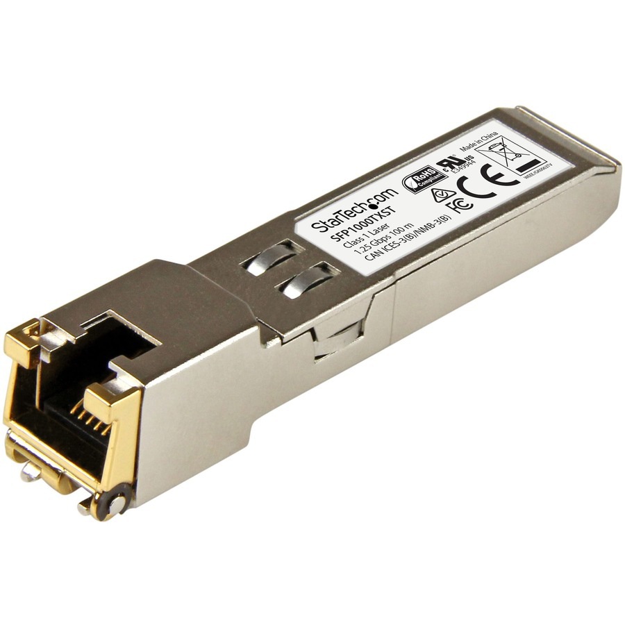 StarTech.com MSA Uncoded SFP Module - 1000BASE-TX - 1GE Gigabit Ethernet SF