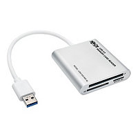 Tripp Lite USB 3.0 SuperSpeed Multi-Drive Memory Card Reader/Writer Aluminum 5Gbps - card reader - USB 3.0
