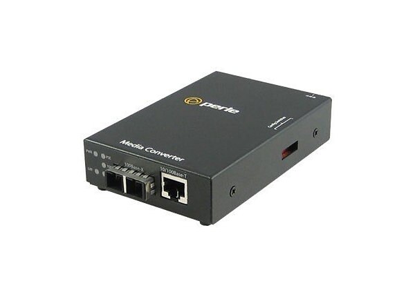 Perle S-110PP-S2SC20 - fiber media converter - 10Mb LAN, 100Mb LAN