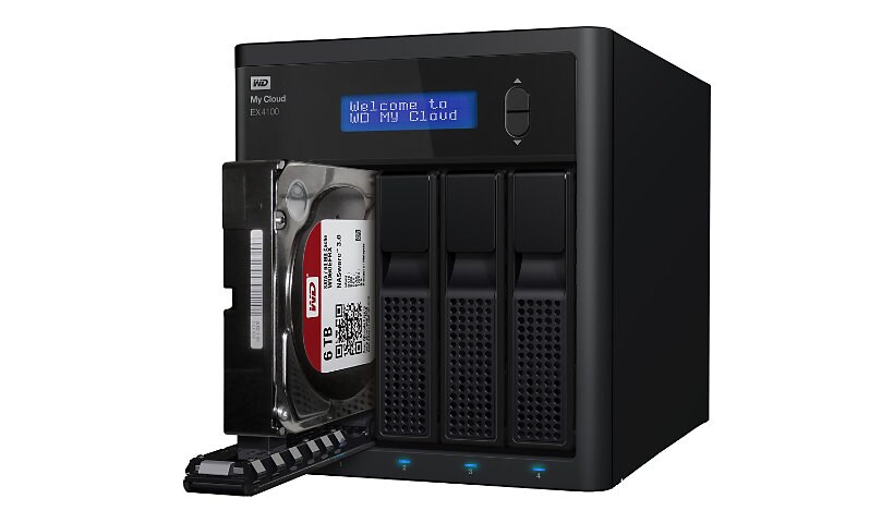 WD My Cloud EX4100 WDBWZE0320KBK - NAS server - 32 TB