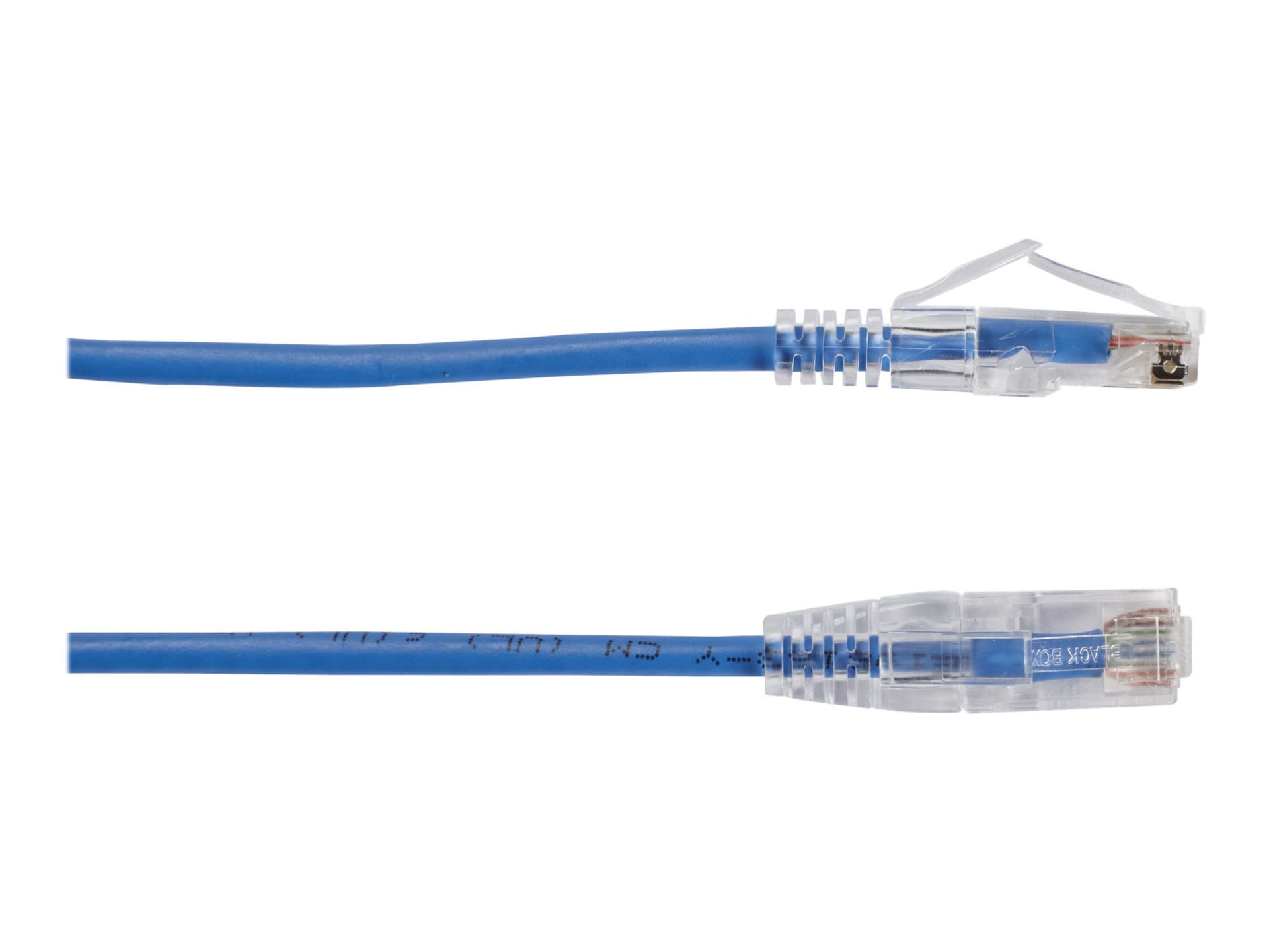 Black Box 4ft Slim-Net CAT6 Blue 28AWG 250Mhz UTP Snagless Patch Cable