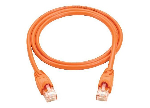 Black Box 3ft Cat5 Cat5e Ethernet Patch Cable Orange PVC Snagless 10-Pack