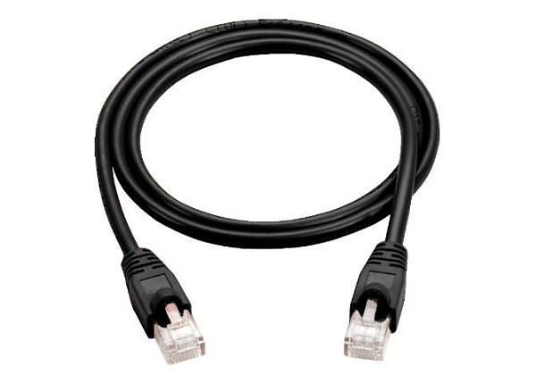 Black Box 5ft Cat5 Cat5e Ethernet Patch Cable Black PVC Snagless 5-Pack 5'