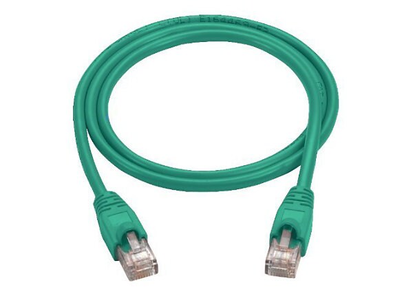 Black Box 5ft Cat5 Cat5e Ethernet Patch Cable Green PVC Snagless 10-Pack