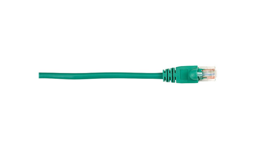 Black Box 7ft Cat5 Cat5e UTP Patch Cable Green PVC Snagless, 7', 25-pack