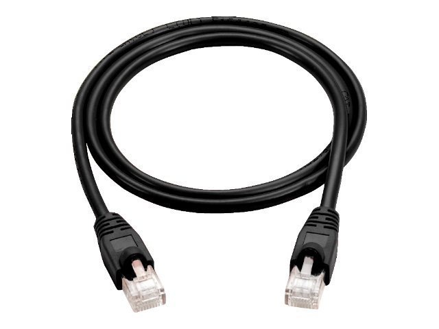 Black Box 4ft Cat6 UTP Ethernet Patch Cable Black PVC Snagless 4' 5-Pack