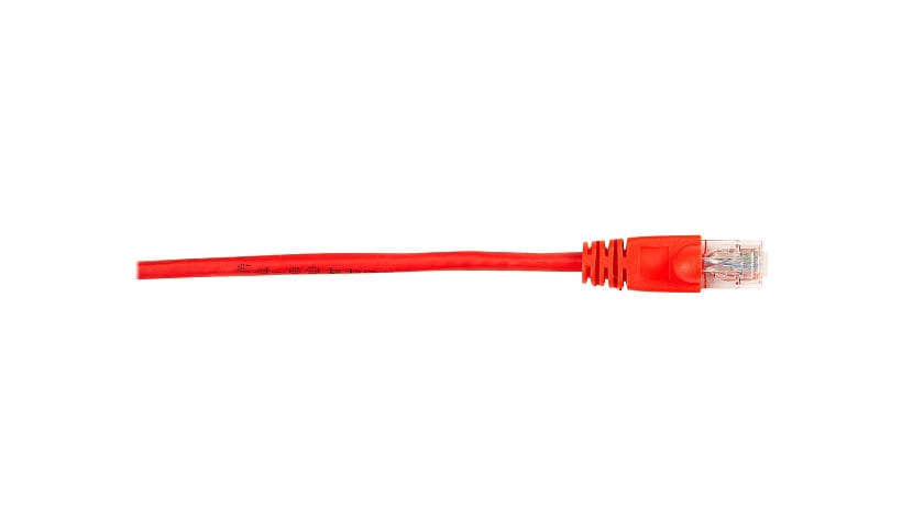 Black Box 15ft Cat6 UTP Ethernet Patch Cable Red PVC Snagless 15' 5-Pack