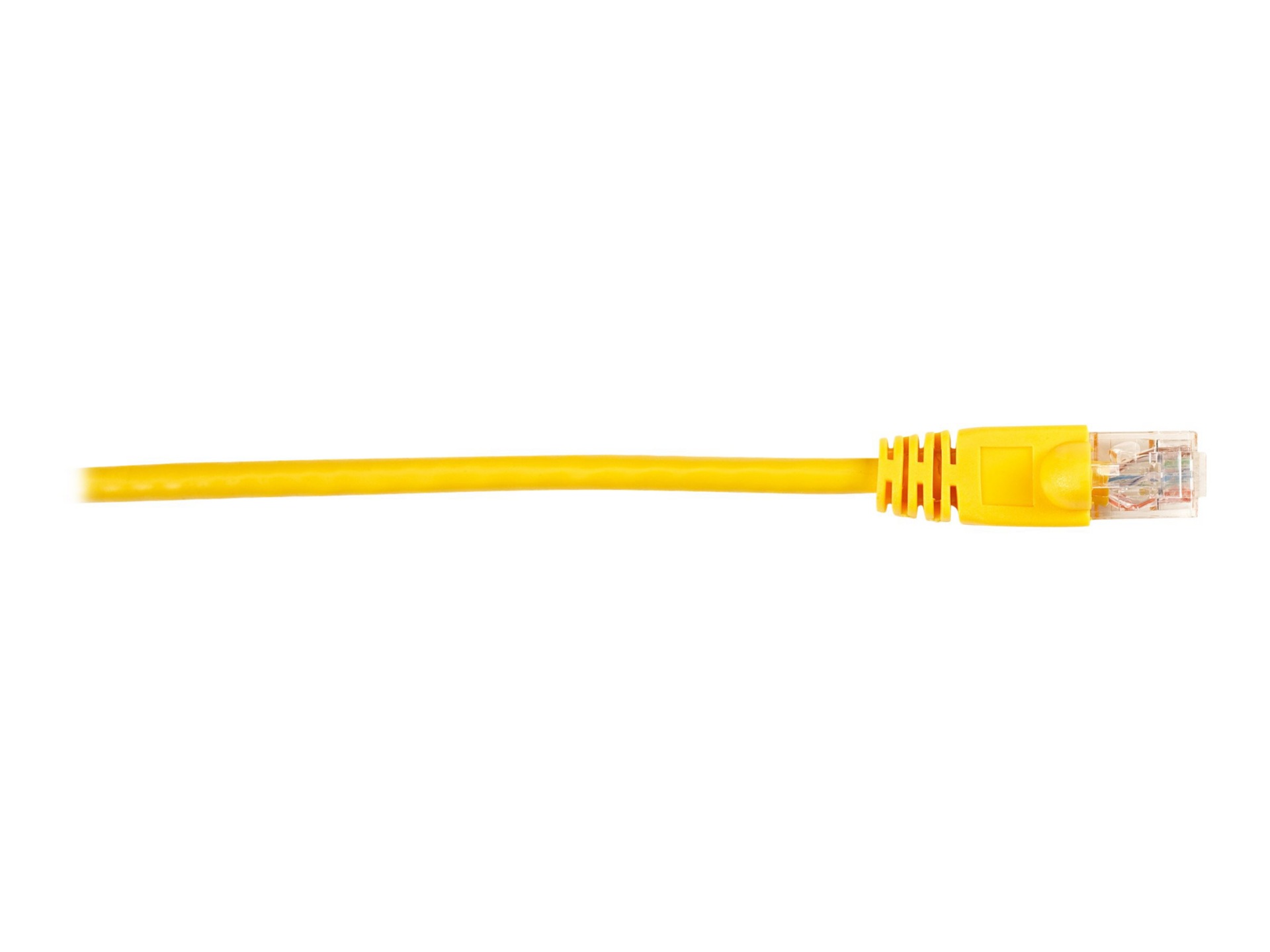 Black Box 15ft Cat6 UTP Ethernet Patch Cable Yellow PVC Snagless, 25-Pack