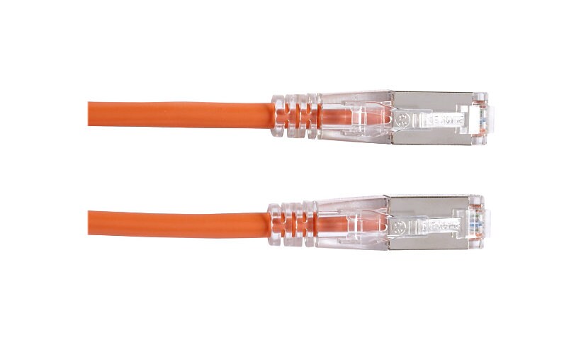 Black Box GigaBase 3 patch cable - 7 ft - orange
