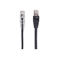 Black Box 1ft Slim-Net CAT6A Black 28AWG 500Mhz UTP Snagless Patch Cable
