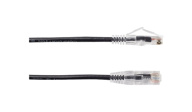 Black Box Slim-Net patch cable - 7 ft - black