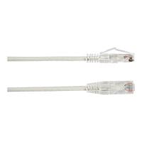 Black Box 1ft Slim-Net CAT6A White 28AWG 500Mhz UTP Snagless Patch Cable