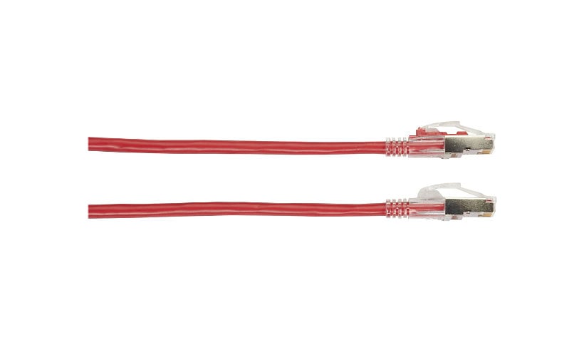 Black Box 3ft Red CAT6A 650Mhz 10GB Shielded Patch Cable Optional Locking