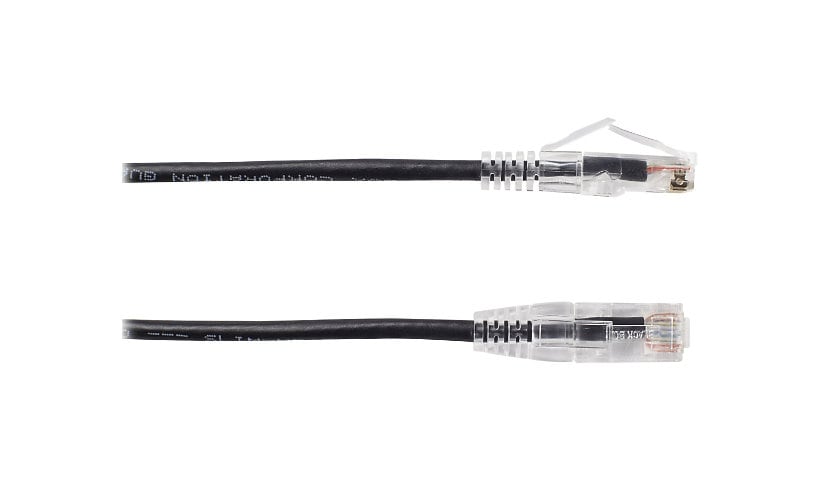 Black Box Slim-Net 28 AWG - patch cable - 1 ft - black