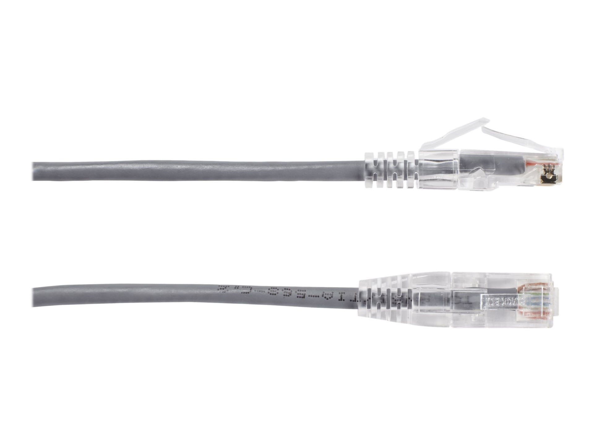 Black Box Slim-Net patch cable - 1 ft - gray