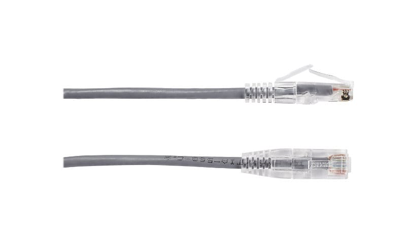 Black Box Slim-Net patch cable - 1 ft - gray