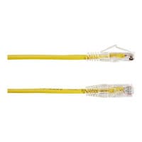 Black Box 2ft Slim-Net CAT6 Yellow 28AWG 250Mhz UTP Snagless Patch Cable