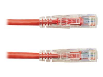 Black Box 2ft Red GigaTrue CAT6 550Mhz UTP Patch Cable Optional Locking 2'