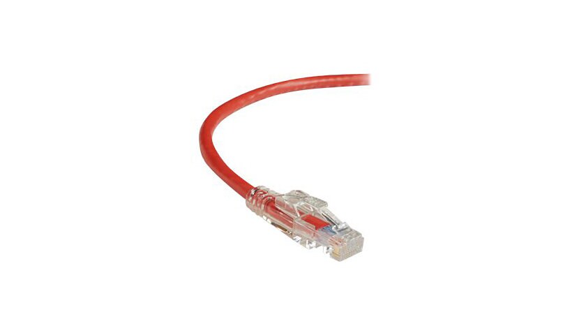 Black Box 6ft Red GigaTrue CAT6 550Mhz UTP Patch Cable Optional Locking 6'