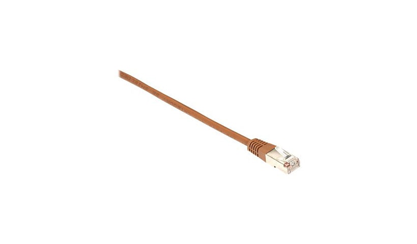 Black Box 3ft Shielded Brown Cat5 Cat5e 100Mhz Ethernet Patch Cable, 3'