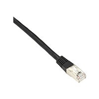 Black Box 1ft Double Shielded Black CAT6 250Mhz Ethernet Patch Cable, 1'