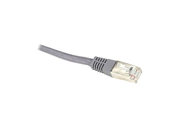 Black Box 1ft Double Shielded Gray CAT6 250Mhz Ethernet Patch Cable, 1'