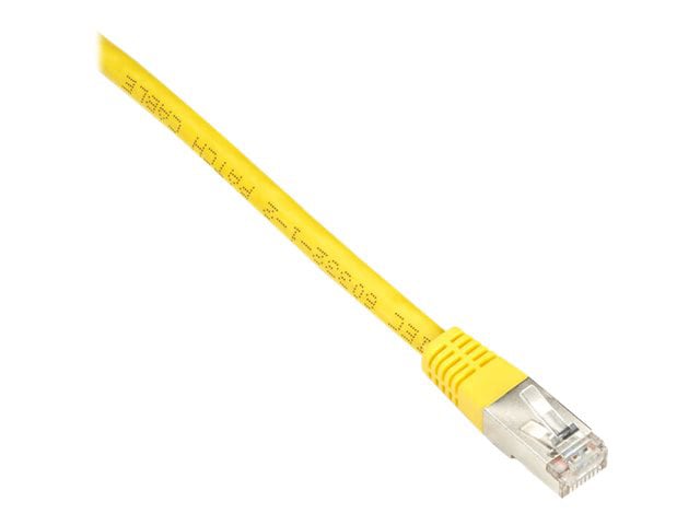 Black Box 2ft Double Shielded Yellow CAT6 250Mhz Ethernet Patch Cable, 2'