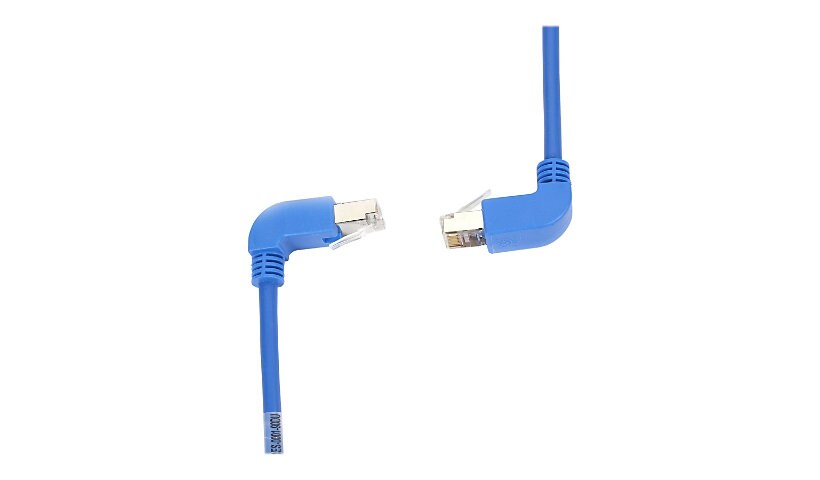 Black Box SpaceGAIN Down to Up - patch cable - 1 ft - blue