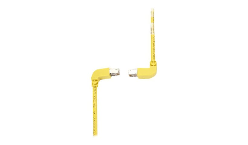 Black Box SpaceGAIN Down to Up - patch cable - 3 ft - yellow