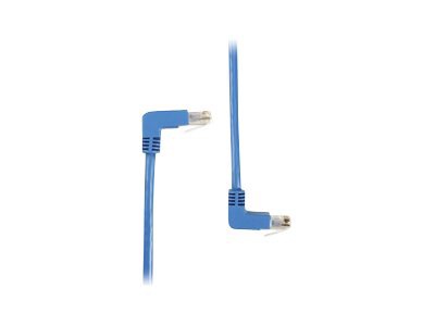 Black Box SpaceGAIN Down to Up - patch cable - 3 ft - blue