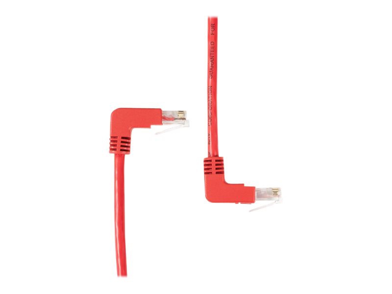 Black Box SpaceGAIN Down to Up - patch cable - 3 ft - red