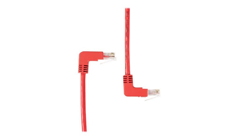 Black Box SpaceGAIN Down to Up - patch cable - 3 ft - red