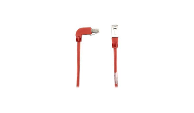 Black Box SpaceGAIN Down to Straight - patch cable - 1 ft - red