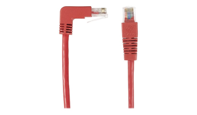 Black Box SpaceGAIN Down to Straight - patch cable - 1 ft - red