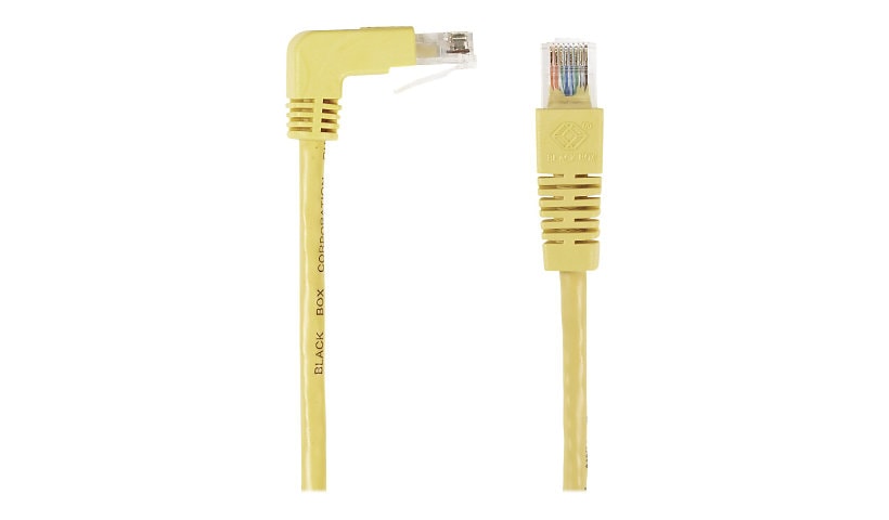 Black Box SpaceGAIN Down to Straight - patch cable - 15 ft - yellow