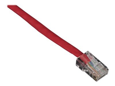 Black Box 15ft Red Cat5 CAT5e UTP Patch Cable 350Mhz, No Boot, 15', 25-Pack