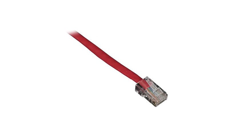 Black Box 30ft Red Cat5 CAT5e UTP Patch Cable, 350Mhz, No Boot, 30'