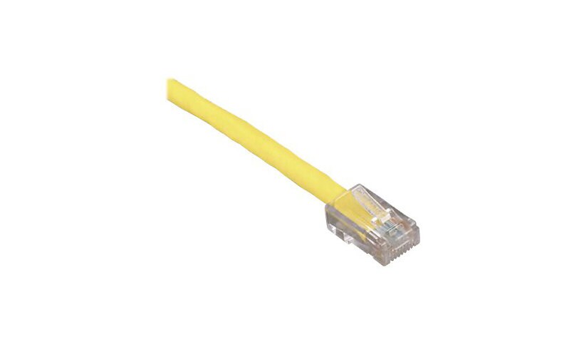 Black Box 15ft Yellow Cat5 CAT5e UTP Patch Cable, 350Mhz, No Boot, 15'